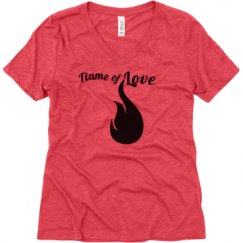 Ladies Relaxed Fit Super Soft Triblend V-Neck Tee