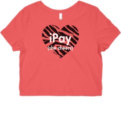 Ladies Slim Fit Crop Top Tee