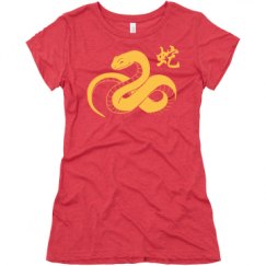 Ladies Slim Fit Super Soft Triblend Tee