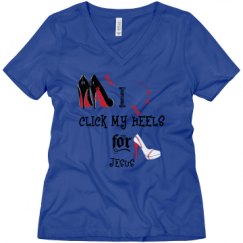Ladies Relaxed Fit V-Neck Tee