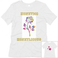 Honeymc rainbow rose honeylicous tee