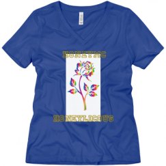 Ladies Relaxed Fit V-Neck Tee
