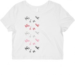 Ladies Slim Fit Crop Top Tee