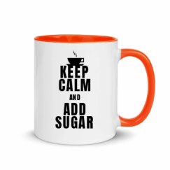 11oz Ceramic Mug with Color Inside