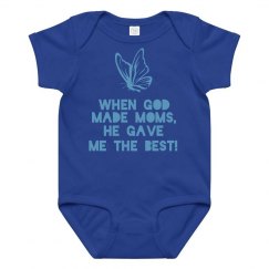 Best Mom onesie Navy