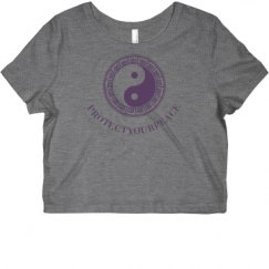 Ladies Slim Fit Crop Top Tee