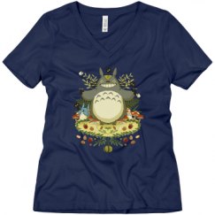 Ladies Relaxed Fit V-Neck Tee