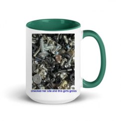 15oz Ceramic Mug with Color Inside