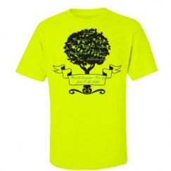 Unisex Ultra Cotton Safety Neon Crewneck Tee