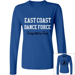 ECDF Ladies Relaxed Fit Basic Long Sleeve Tee