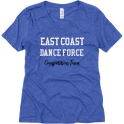 Ladies Relaxed Fit Super Soft Triblend V-Neck Tee