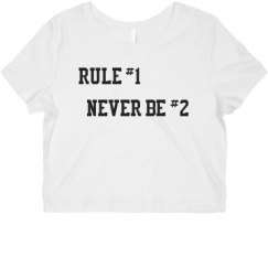 Ladies Slim Fit Crop Top Tee