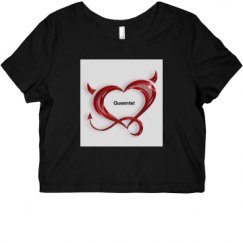 Ladies Slim Fit Crop Top Tee