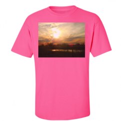 Unisex Ultra Cotton Safety Neon Crewneck Tee