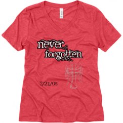 Ladies Relaxed Fit Super Soft Triblend V-Neck Tee