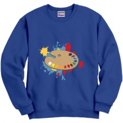 Unisex Film and Foil Crewneck Sweatshirt