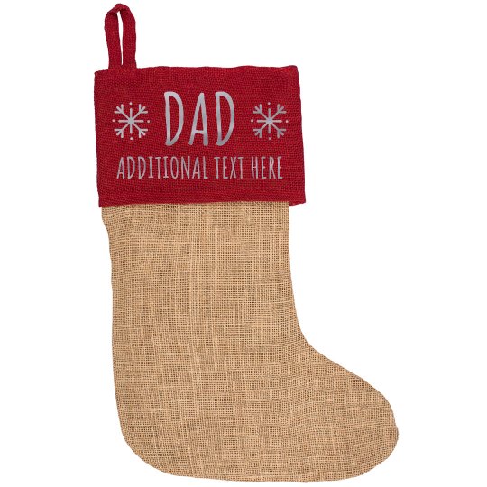 dad christmas stocking