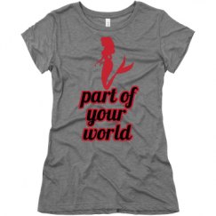 Ladies Slim Fit Super Soft Triblend Tee