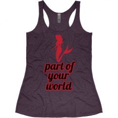 Ladies Slim Fit Super Soft Racerback Triblend Tank