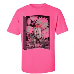 Unisex Ultra Cotton Safety Neon Crewneck Tee