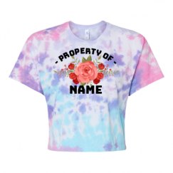 Women's Tie Dye Crop Top Tee
