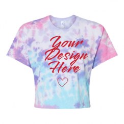 Women's Tie Dye Crop Top Tee