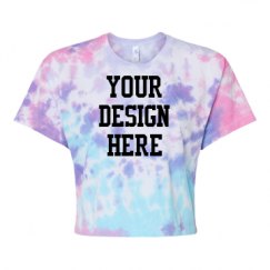 Women's Tie Dye Crop Top Tee