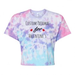Women's Tie Dye Crop Top Tee