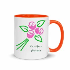 11oz Ceramic Mug with Color Inside