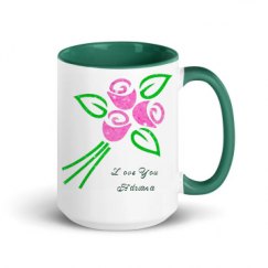 15oz Ceramic Mug with Color Inside