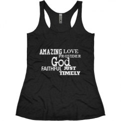 Ladies Slim Fit Super Soft Racerback Triblend Tank