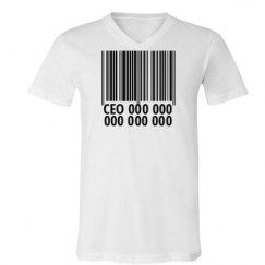 Unisex V-Neck Jersey Tee