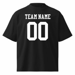 Unisex Organic Oversized High Neck T-Shirt