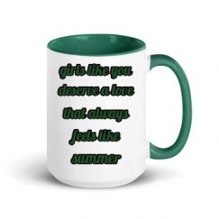 15oz Ceramic Mug with Color Inside