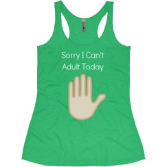 Ladies Slim Fit Super Soft Racerback Triblend Tank