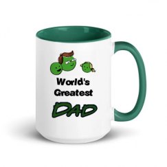 15oz Ceramic Mug with Color Inside