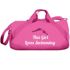 This girl loves swim