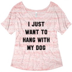 Ladies Flowy Slouchy Tee