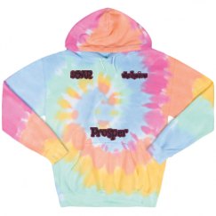 Unisex Tie-Dye Fleece Hoodie