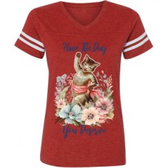 Ladies Relaxed Fit Vintage Sports Tee