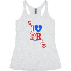 Ladies Slim Fit Super Soft Racerback Triblend Tank