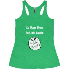 Ladies Slim Fit Super Soft Racerback Triblend Tank