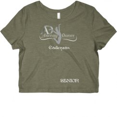 Ladies Slim Fit Crop Top Tee