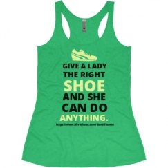 Ladies Slim Fit Super Soft Racerback Triblend Tank