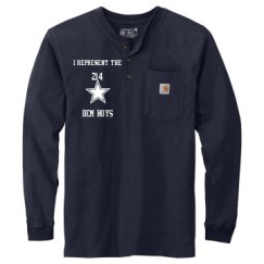 Unisex Carhartt Long Sleeve Henley Tee