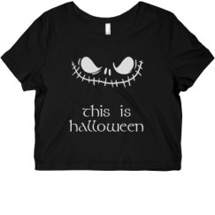 Ladies Slim Fit Crop Top Tee