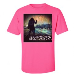 Unisex Ultra Cotton Safety Neon Crewneck Tee