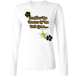 Ladies Relaxed Fit Basic Long Sleeve Tee