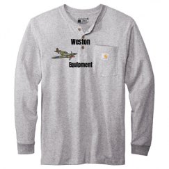 Unisex Carhartt Long Sleeve Henley Tee 