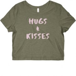 Ladies Slim Fit Crop Top Tee